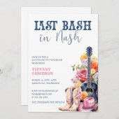 Nash Bash Cowgirl Junggeselinnen-Abschied Weekend Einladung (Vorne/Hinten)