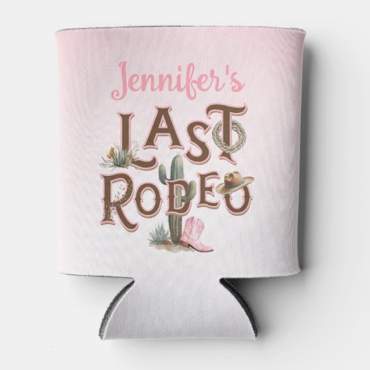 Nash Bash Last Rodeo Bachelorette Dosenkühler (Vorderseite)