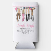 Nash Bash Nashville Bachelorette Fashion Custom Selters Dosenkühler (Rückseite)