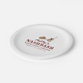 Nash Bash Nashville Junggeselinnen-Abschied Weeken Pappteller (Schrägansicht)