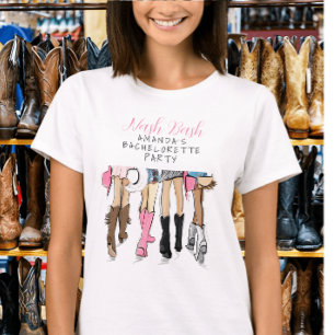 Nash Bash Nashville Junggesellinnenabschied Benutz T-Shirt