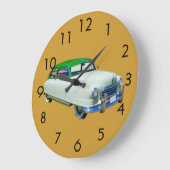Nash Botschafter 1950 antikes Auto Große Wanduhr (Winkel)