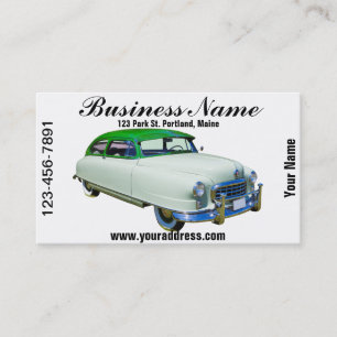 Nash Botschafter 1950 antikes Auto Visitenkarte