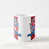 Nash-Buchstabe N heraldry Red Blue Hund Name Kaffeetasse (Mittel)