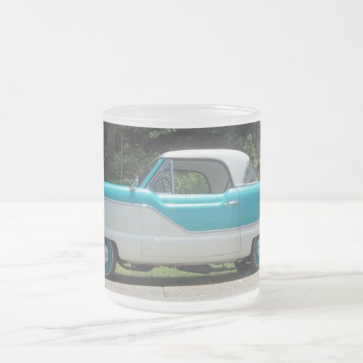 Nash der Hudson Metropolitian Blau und Weiß Mattglastasse (Mittel)