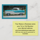 Nash der Hudson Metropolitian Blau und Weiß Visitenkarte (Vorne/Hinten)