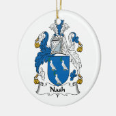 Nash Familienwappen Keramik Ornament (Links)