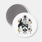 Nash-Familienwappen Magnet (Vorderseite/Rückseite)