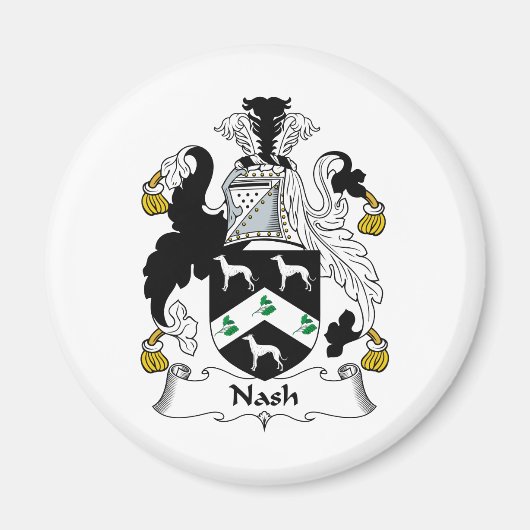 Nash-Familienwappen Magnet (Vorne)