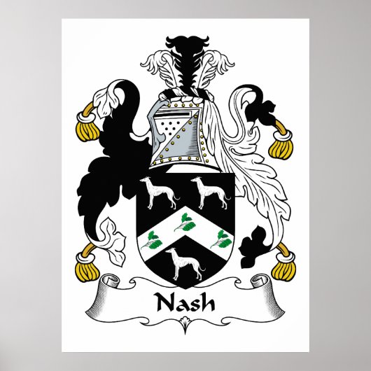 Nash-Familienwappen Poster (Vorne)