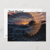 "Nash Illusion" Postkarte (Vorne/Hinten)