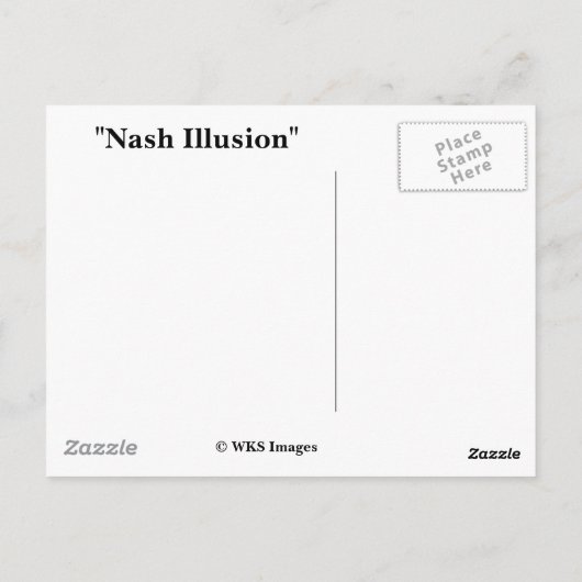"Nash Illusion" Postkarte (Rückseite)