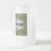 Nash Metropolitan Mattglas Bierglas (Vorderseite Links)