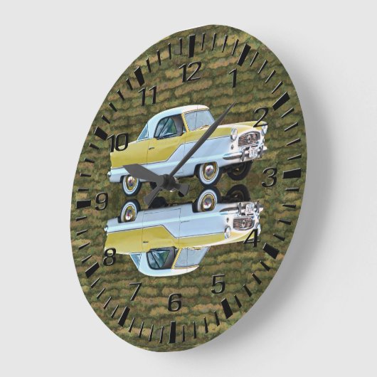 Nash Metropolitan Wall Clock Große Wanduhr (Winkel)