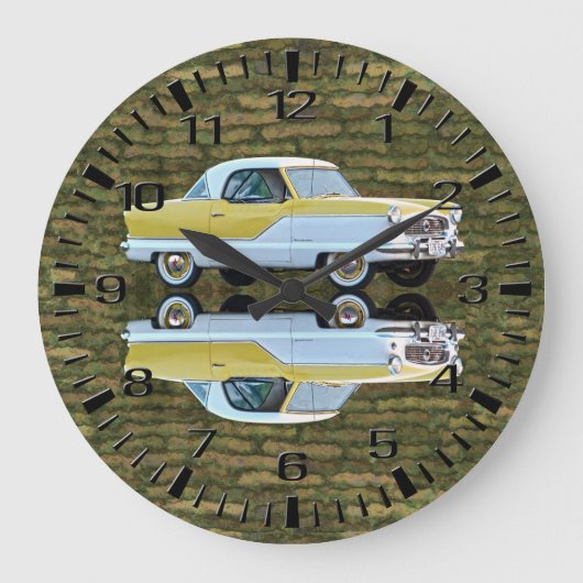 Nash Metropolitan Wall Clock Große Wanduhr (Vorderseite)