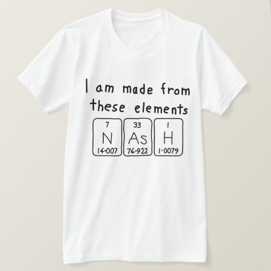 Nash Periodenname Shirt (Design vorne)