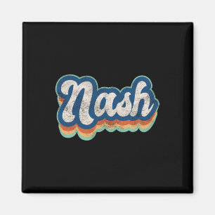 Nash Vorname Junge Vintage-Stil 70er 80er Persönli Magnet