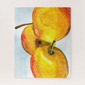 Nashi-Birne-gelbe Aquarellfrucht Puzzle (Vertikal)