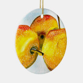 Nashi Birnen Gelbe Aquarellfrucht Keramik Ornament (Rechts)