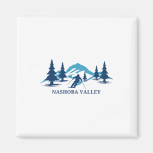 Nashoba Valley Machusetts Skigebiet Skifahren Skif Magnet