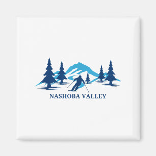 Nashoba Valley Massachusetts Skigebiet Skifahren Magnet