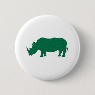 Nashorn aus Shamrocks Button