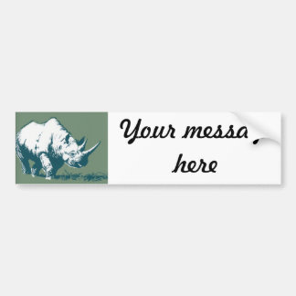 Nashorn Autoaufkleber