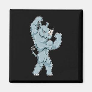 Nashorn Bodybuilder Bodybuilding Sport Magnet