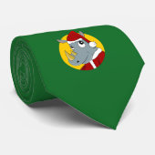 Nashorn-Cartoon Krawatte (Gerollt)