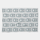 Nashorn Design mit beliebigem Hintergrundfarbe Geschirrtuch (Horizontal)