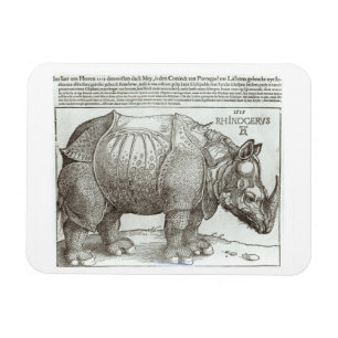 Nashorn, Druck gegeben Maximilian I (1459-1519 Magnet
