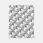 Nashorn Fleecedecke (Vorderseite)