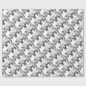 Nashorn Geschenkpapier (Flach)