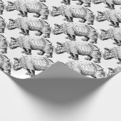 Nashorn Geschenkpapier (Ecke)