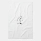 Nashorn Geschirrtuch (Vertikal)