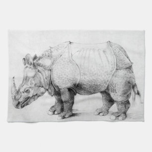 Nashorn-Geschirrtuch Albrecht Durer Küchentuch