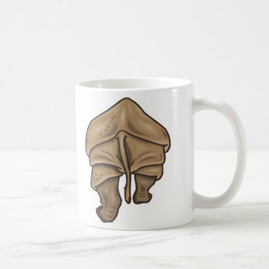 Nashorn Hintern Kaffeetasse (Rechts)