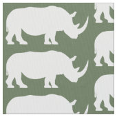 Nashorn in der Silhouette Stoff (Nahaufnahme)
