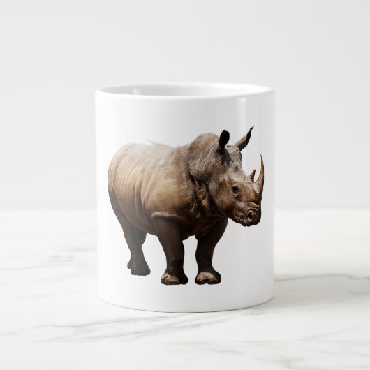 Nashorn Jumbo-Tasse (Vorderseite)