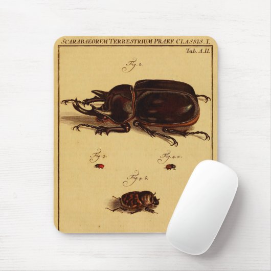 Nashorn-Käfer Mousepad (Mit Mouse)