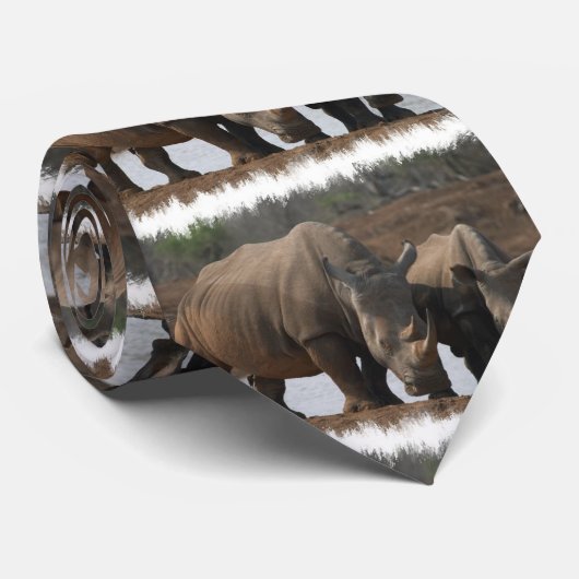 Nashorn Krawatte (Gerollt)