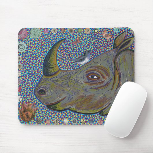 Nashorn Mousepad (Mit Mouse)