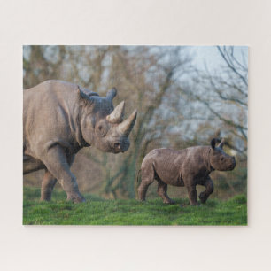 Nashorn-Mutterschaft Puzzle