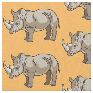 Nashorn oder Nashorn Stoff