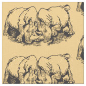 Nashorn oder Nashorn Stoff (Nahaufnahme)