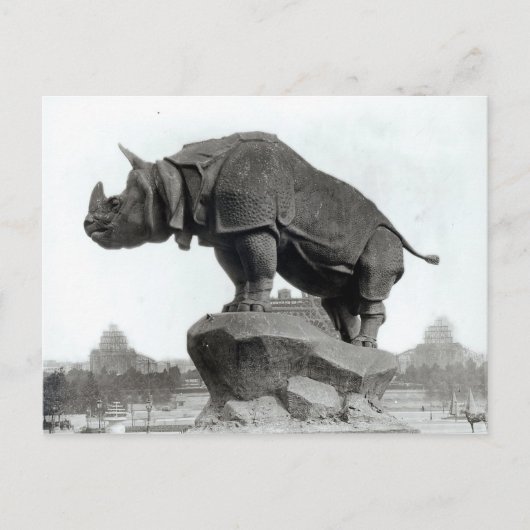 Nashorn Postkarte (Vorderseite)