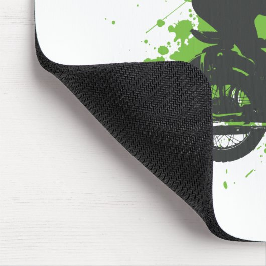 Nashorn-Radfahrer Mousepad (Ecke)