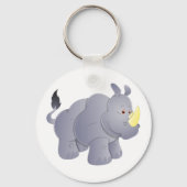 Nashorn-Rhinoceros Schlüsselanhänger (Vorderseite)
