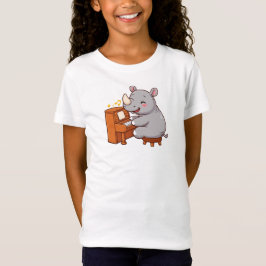 Nashorn spielt Klavier T-Shirt
