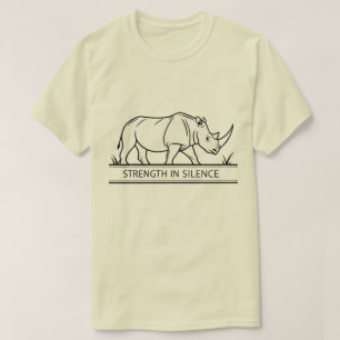 Nashorn - Stärke in der Stille T-Shirt